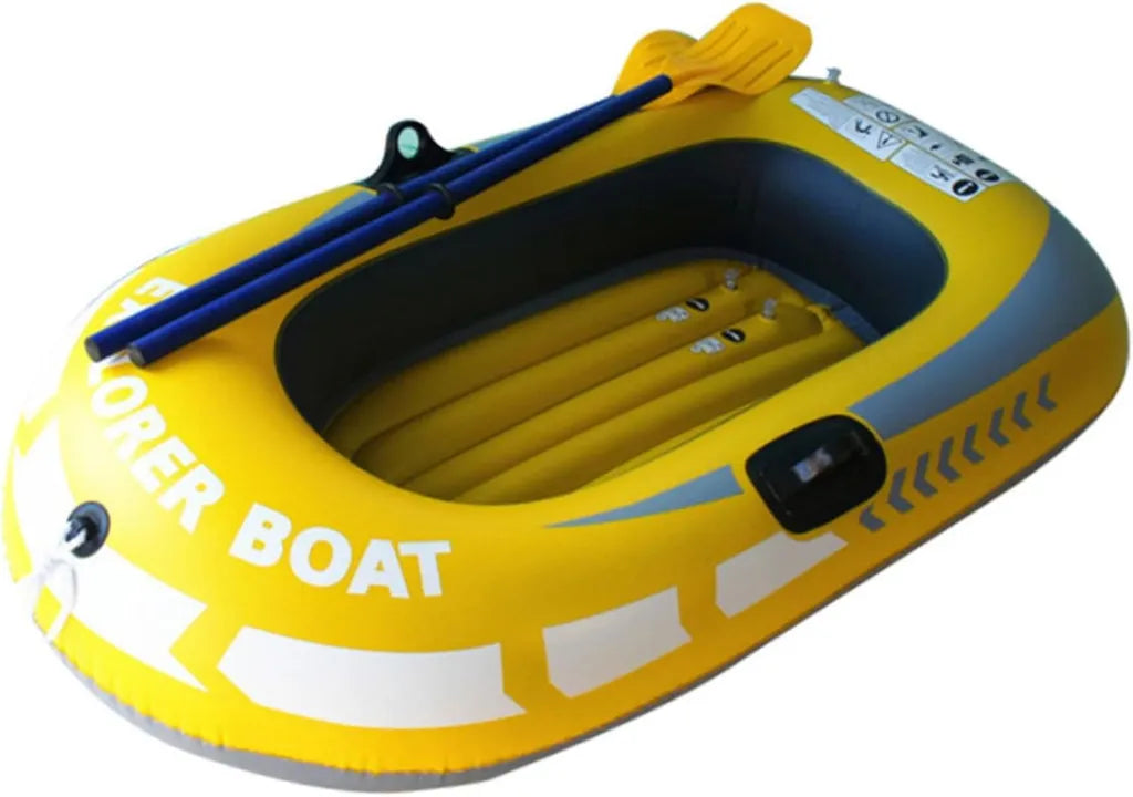 Kayak Gonfiabile per 1-2 Persone - Canoa Portatile in PVC con Pompa, Ideale per Sport Acquatici e Pesca