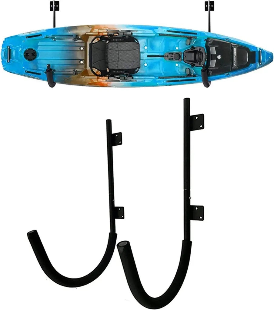 Supporto a Muro per Kayak e Tavola da Surf, Capacità 45kg, Ganci Resistenti per Garage