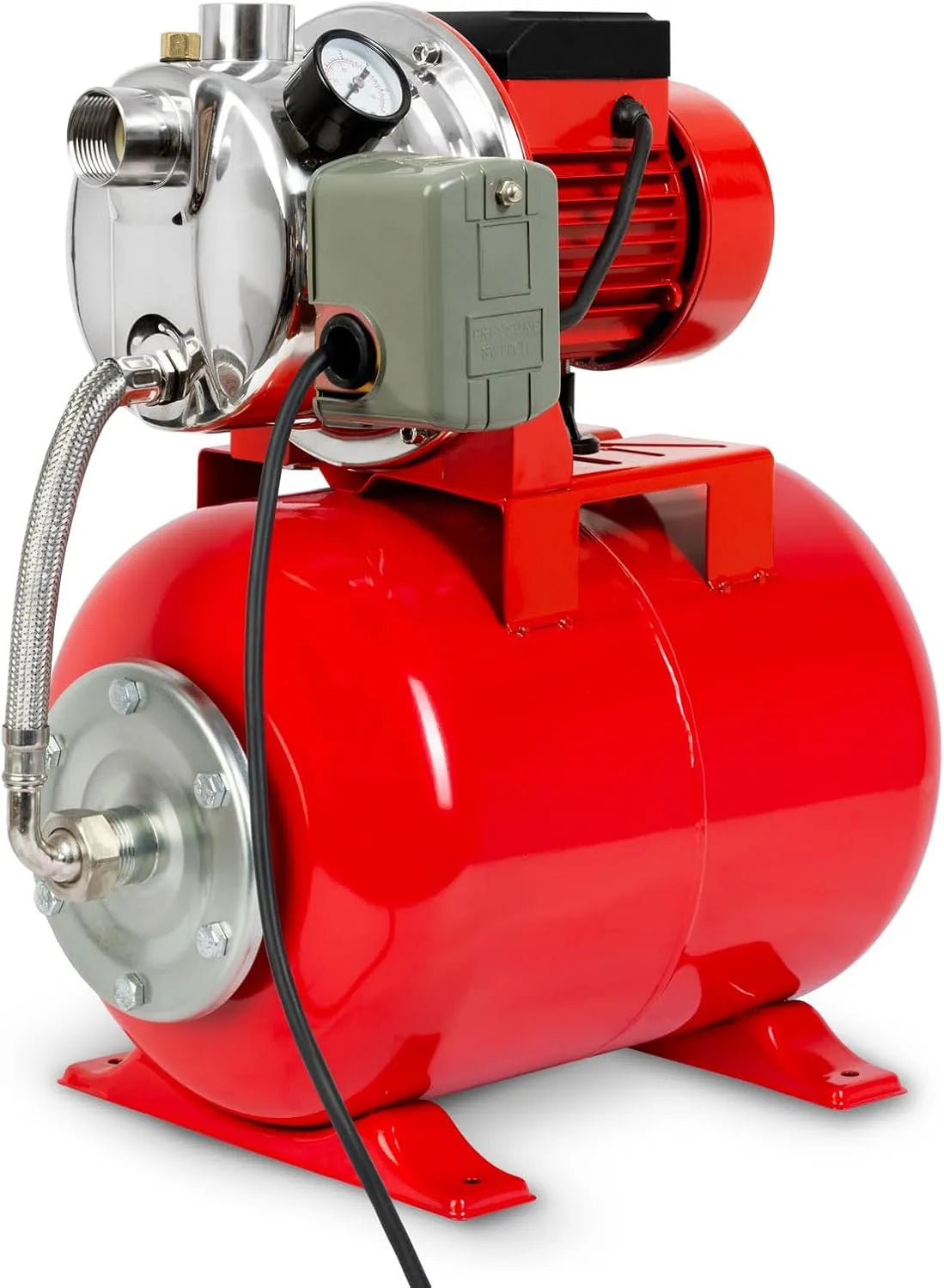 EBERTH Autoclave Domestica 3600 L/h, 750W, Altezza di Aspirazione 9 m, Pressione di Mandata 4 bar