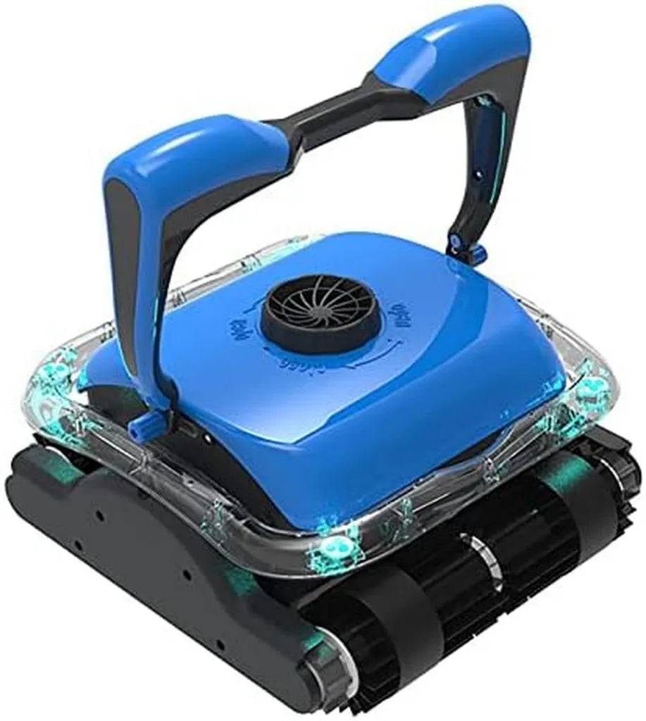 Robot pulitore per piscine con tecnologia di arrampicata e doppio filtro efficiente, cavo da 15 m