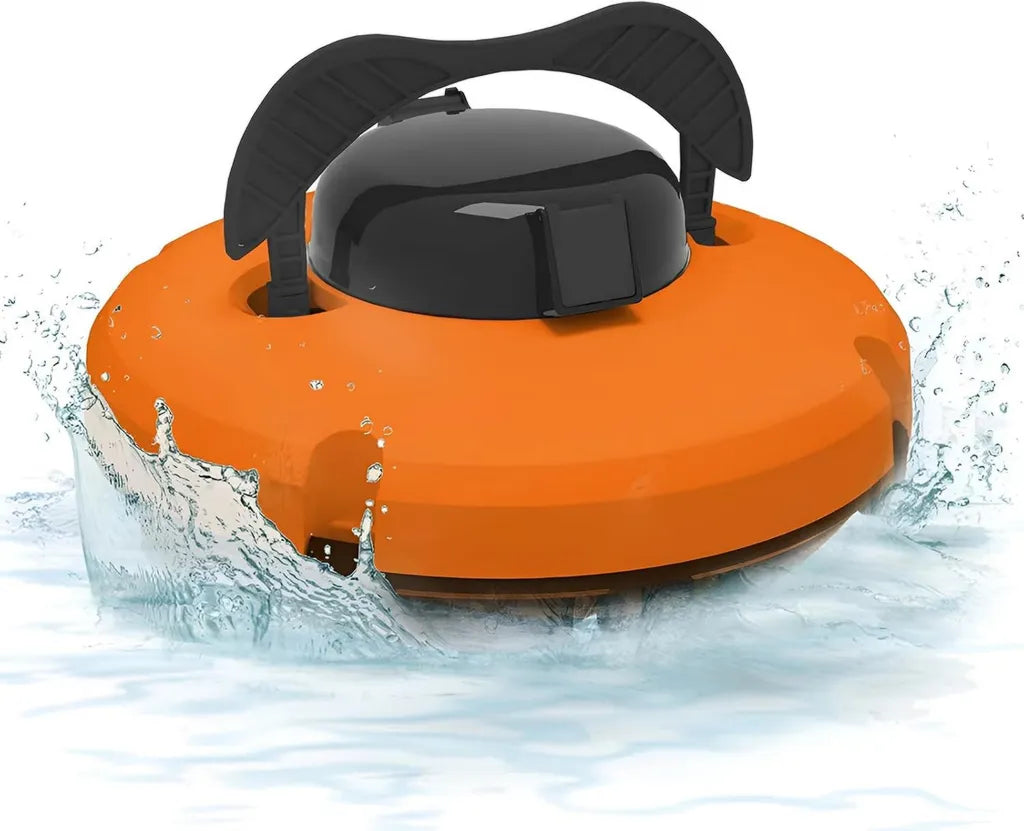 Robot Pulitore per Piscina Automatico, Aspirapolvere Subacqueo Ricaricabile, Autonomia 100 Minuti, Adatto a Piscine e Serbatoi d'Acqua