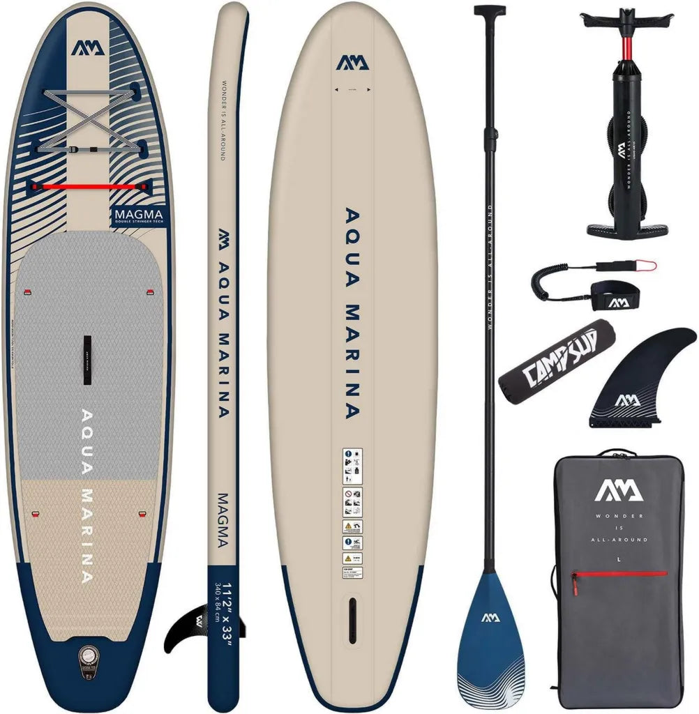 Tavola SUP Gonfiabile Aqua Marina Magma 340 x 84 x 15 cm con Accessori, Perfetta per Tutti i Livelli