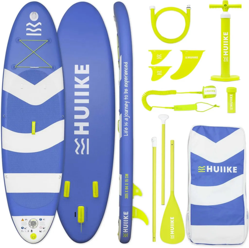 HUIIKE Tavola da Paddle Gonfiabile con Kit Completo, 305x84x15 cm, Capacità 130 kg