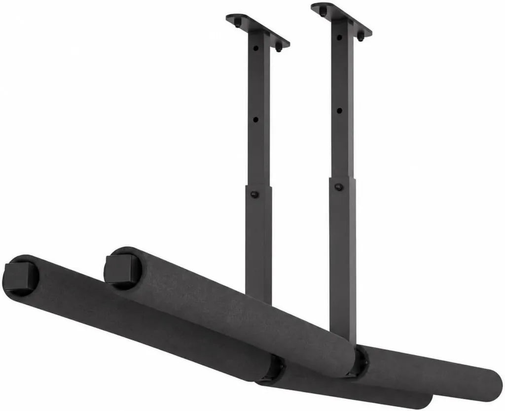Supporto a Soffitto per Kayak e Tavola da Surf, Set di 2, Nero