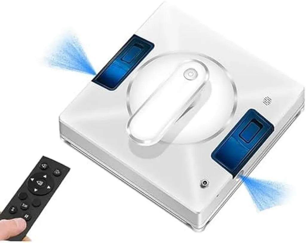 Pulitore intelligente per finestre con spruzzo a doppia via e AI