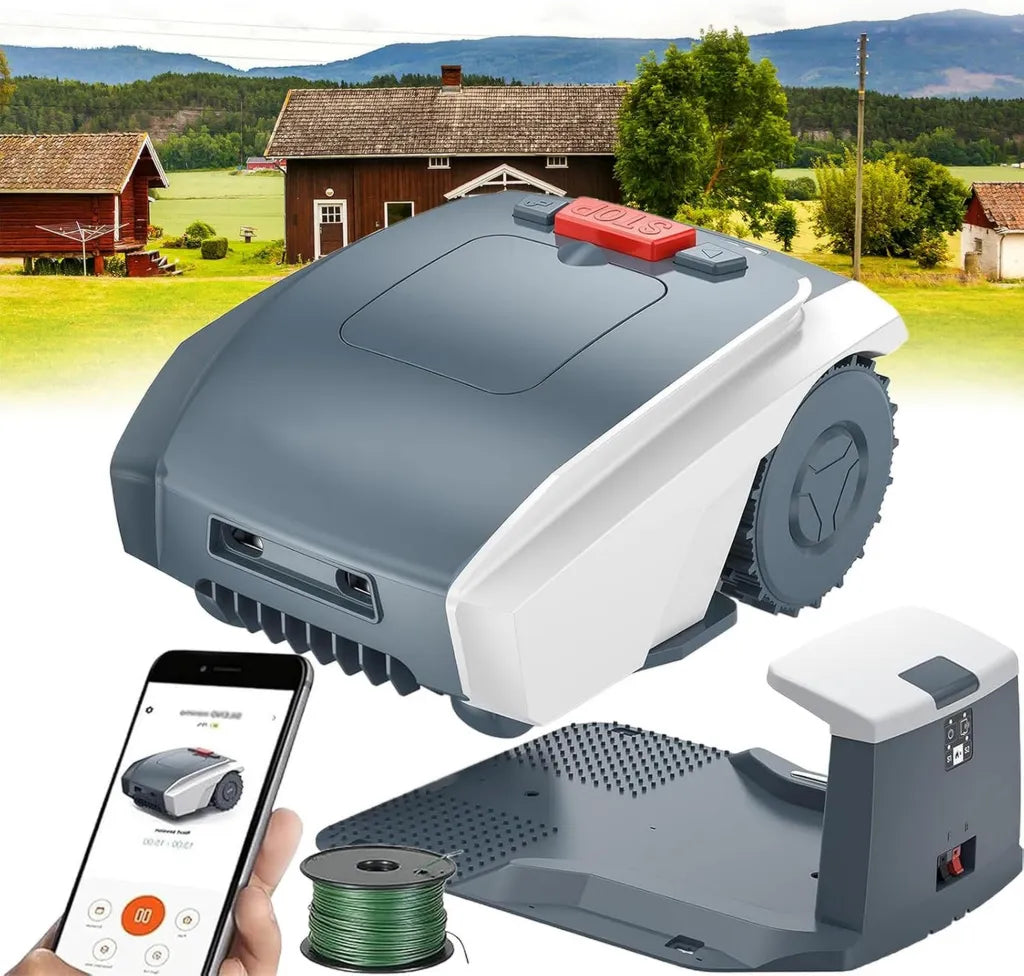 Tagliaerba Robot 20V 5.0Ah per 16146 mq, Controllo App con GPS e Ricarica Automatica
