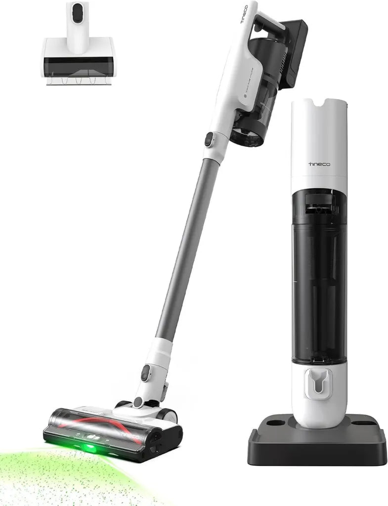 Tineco PURE ONE Station 5 Plus Scopa Elettrica Senza Fili con Base Auto-svuotante 2,5L, Pulizia Intelligente, 175W, per Tutte le Superfici