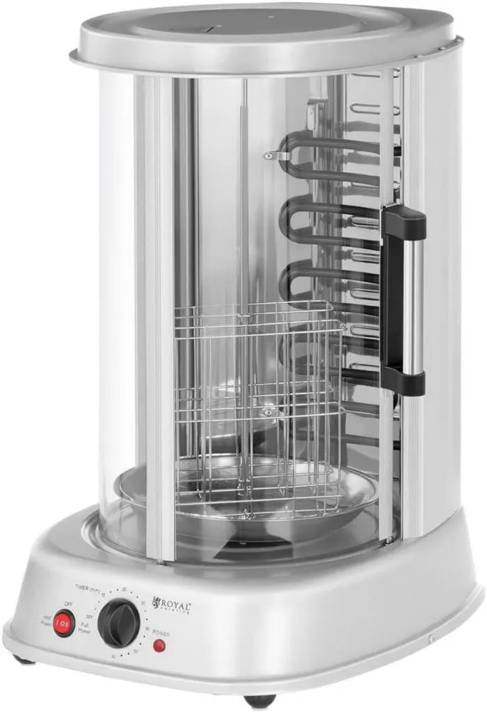 Griglia Elettrica Verticale Royal Catering 4-in-1, 1800 W, Fino a 160°C, Timer 60 Minuti