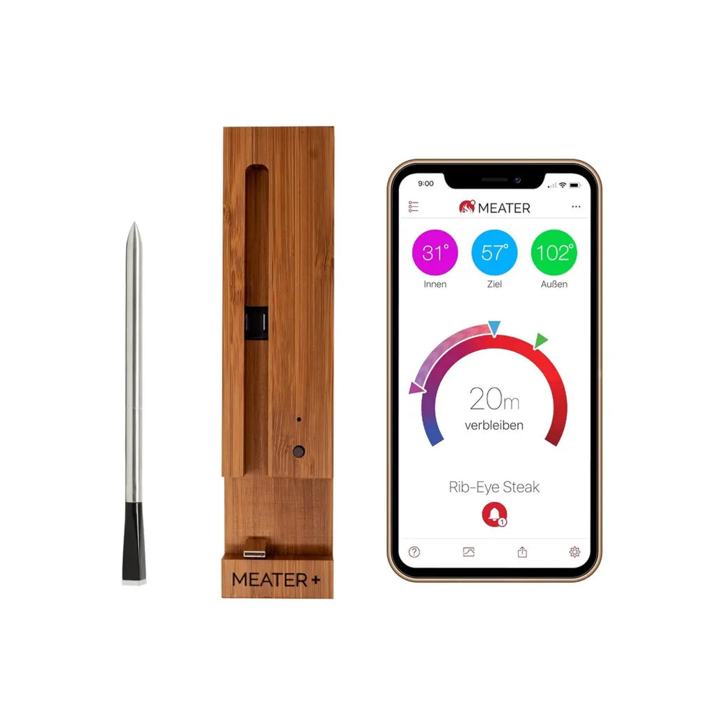 Termometro Smart Senza Fili MEATER Plus 50m per Carne e BBQ