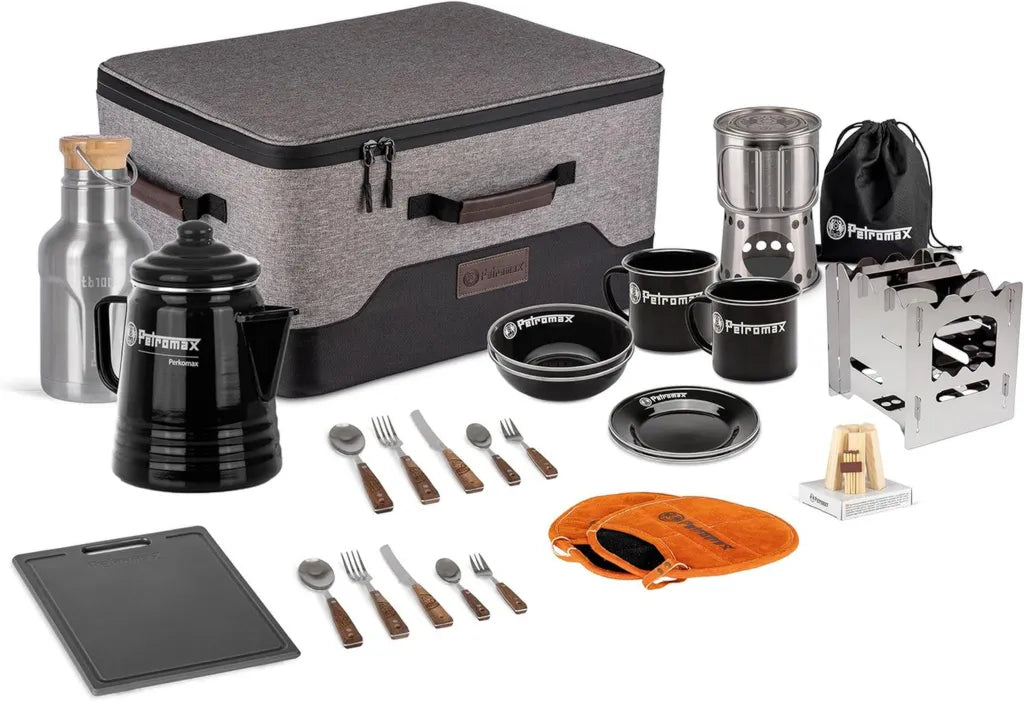Set da Picnic Petromax per 2 Persone – Cucina Versatile e Compatta per Campeggio ed Escursioni