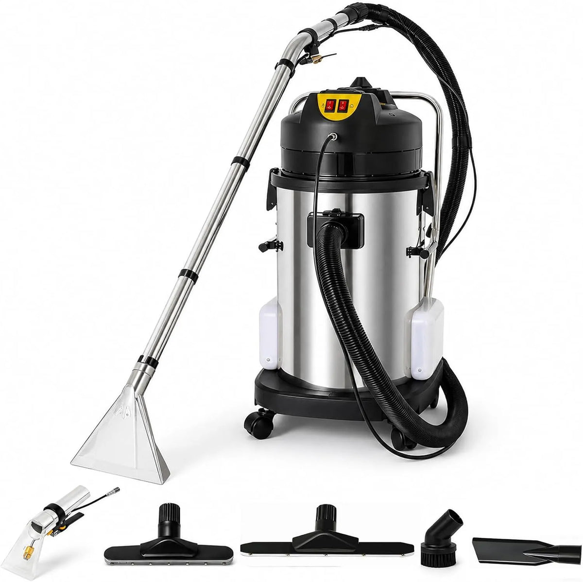 Aspiratore pensato per raccogliere efficacemente polvere e sporco quotidiano Industriale per Liquidi Tappeti Divani e Moquette 40L: per tappeti e