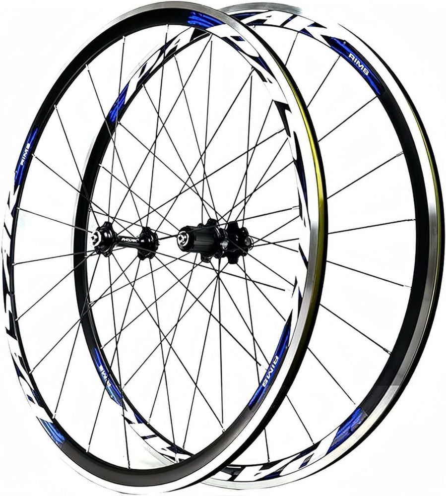 Ruote Corsa 700c in Alluminio con Cuscinetti Sigillati e Cerchio 30mm, Compatibili 7-11 Velocità