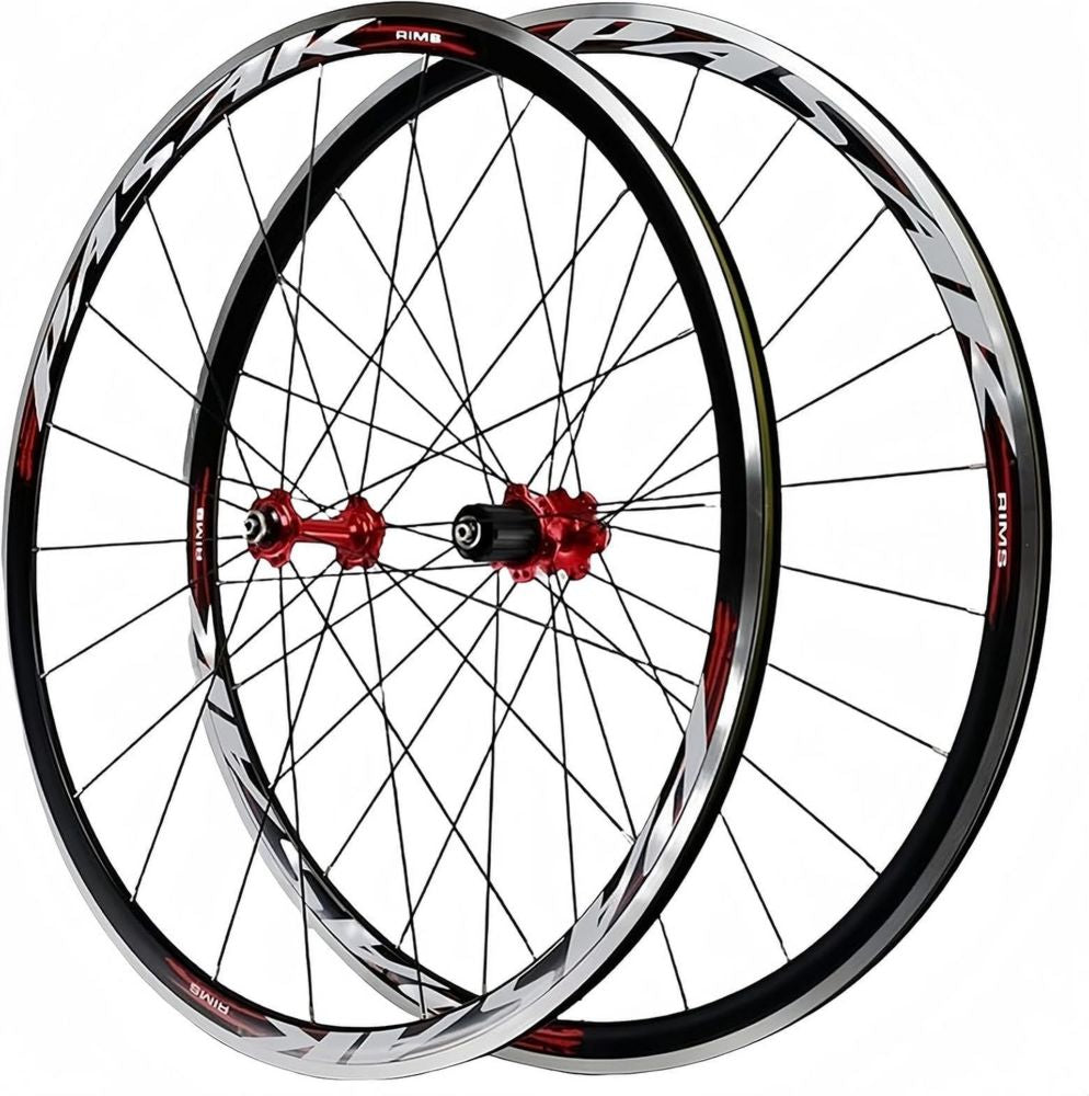 Ruote per Bici da Corsa in Alluminio 700c, Cerchio 30mm, Compatibili con Cambi a 7-11 Velocità