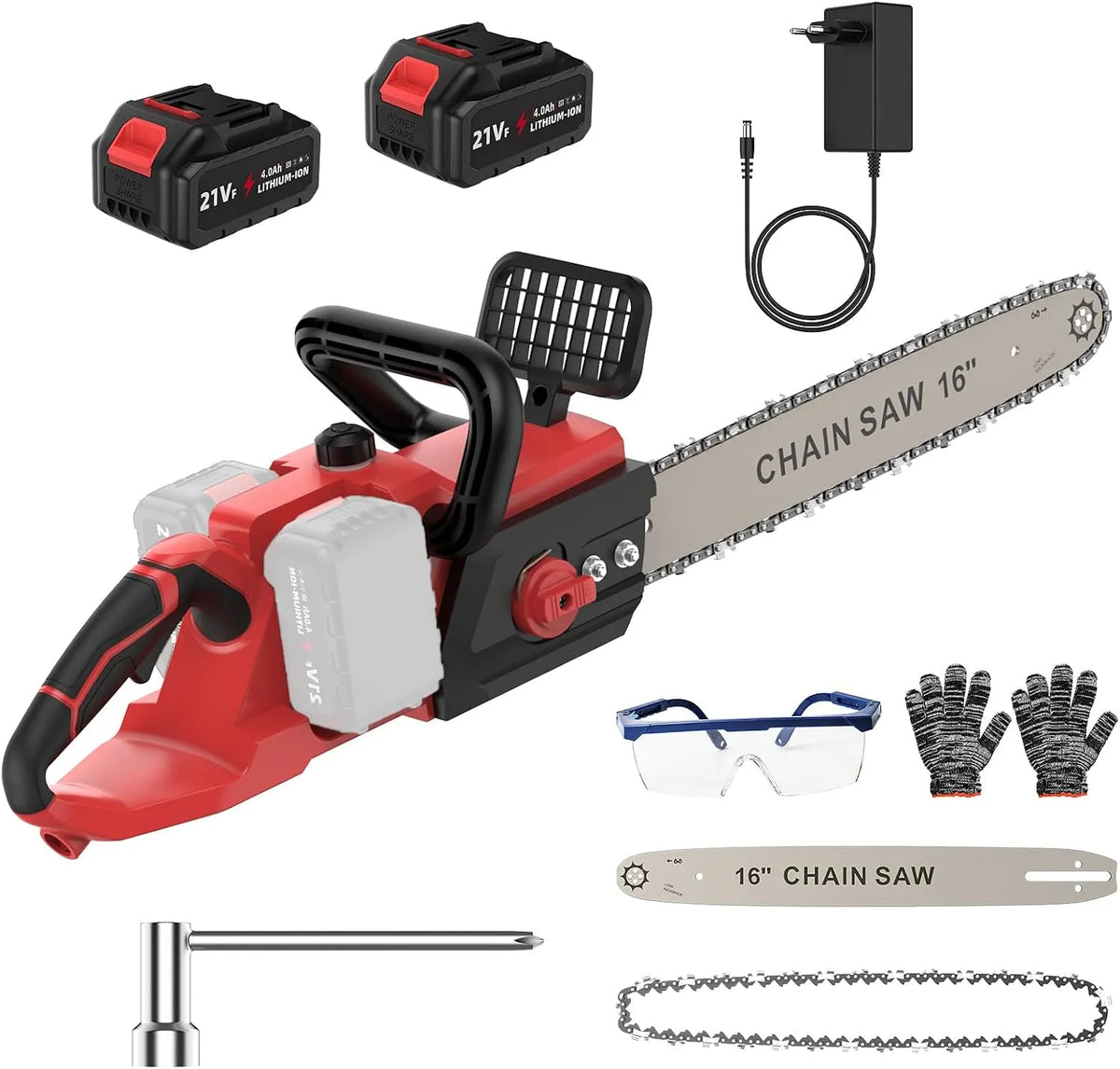 Motosega: a batteria, motore brushless, 40cm, 16 Pollici, 42 V, 21 V, per la manutenzione dell'auto