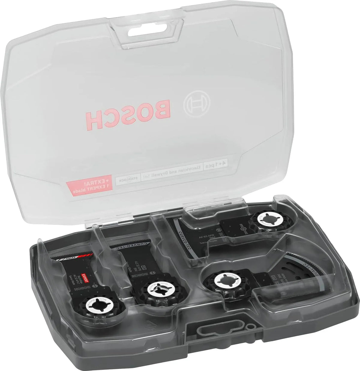 Bosch 5x Set di lame per elettricisti e cartongesso – GFK, in legno, uso professionale, 200 × 120 mm, per la lavorazione del legno