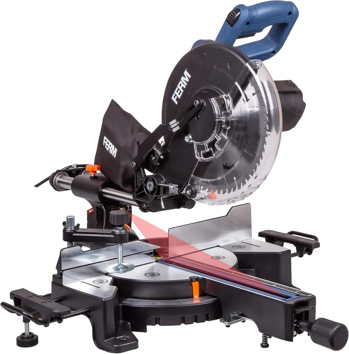 Troncatrice radiale 1900W: TCT, con morsetti, 254 mm