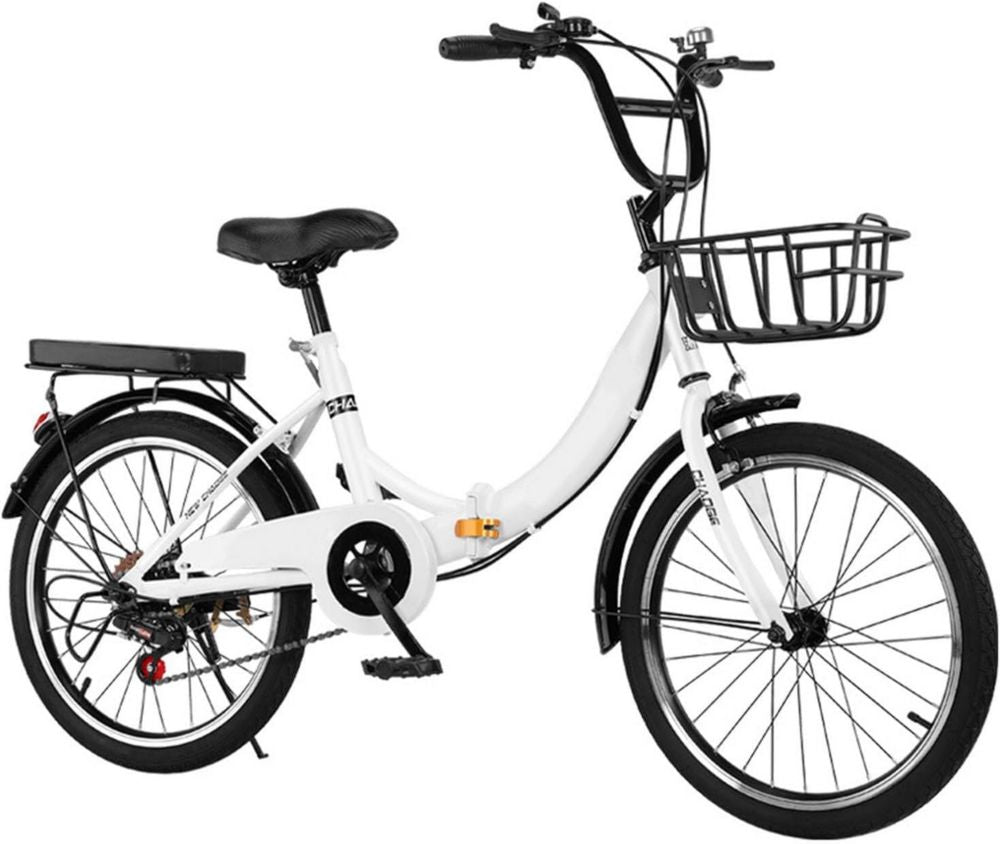 Bicicletta pieghevole 20 pollici a 6 velocità in acciaio al carbonio per pendolari