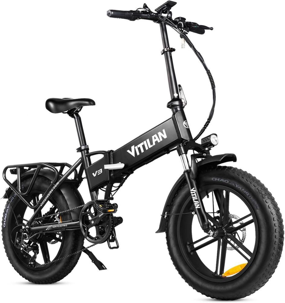 Bicicletta Elettrica Pieghevole 20' per Adulti, Fat Tire 48V 13Ah con Batteria Rimovibile, 7 Velocità, Autonomia 40-110 km