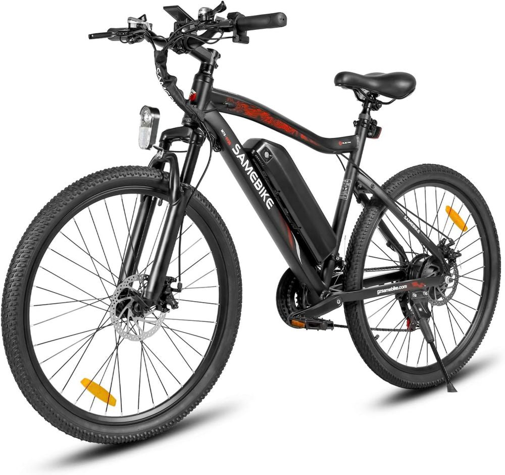 SAMEBIKE Bicicletta Elettrica 26'' per Adulti, E-bike Unisex con Pedalata Assistita, Batteria Rimovibile 36V 13AH, 21 Velocità per Uomo e Donna