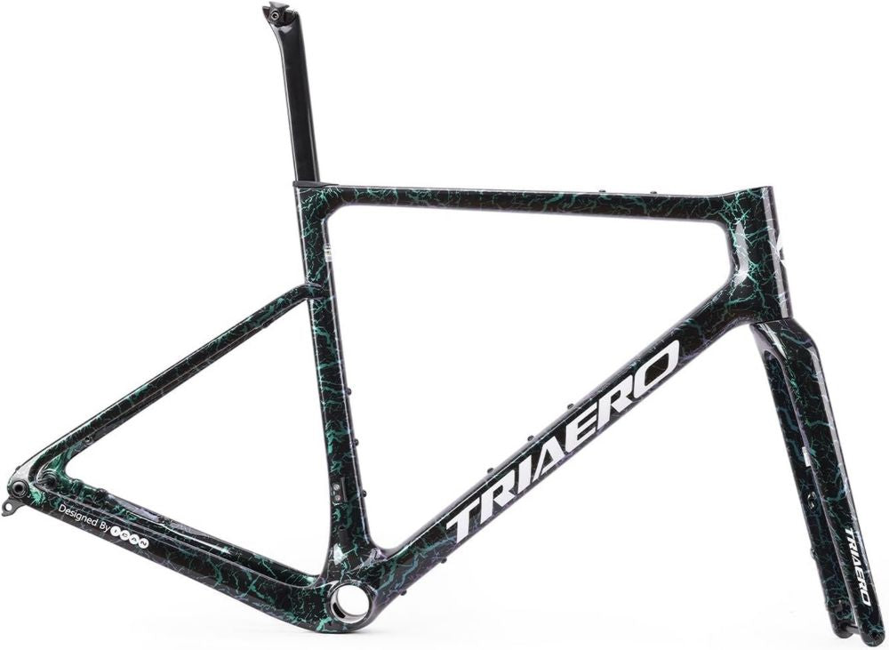Telaio Gravel in Carbonio per Bici, Compatibile UCI, Movimento Centrale T47, Passaggio Cavi Interno, Misure 49-58 cm