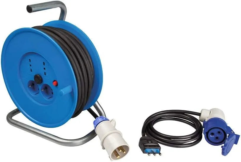 PP2701 Avvolgicavo elettrico e prolunga multipresa, 16A, per piscina e drenaggio