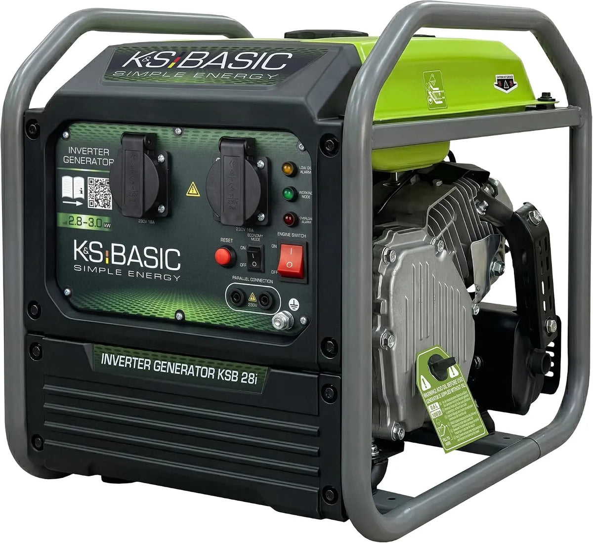 K&S BASIC Inverter CC-CA e convertitore di tensione, 3000W, 230V, onda sinusoidale pura, tecnologia inverter