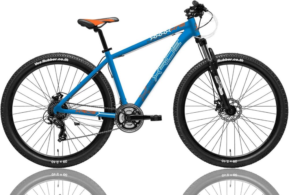 Mountain Bike 27,5'' con Freni a Disco Meccanici Shimano 21 Velocità, Blu