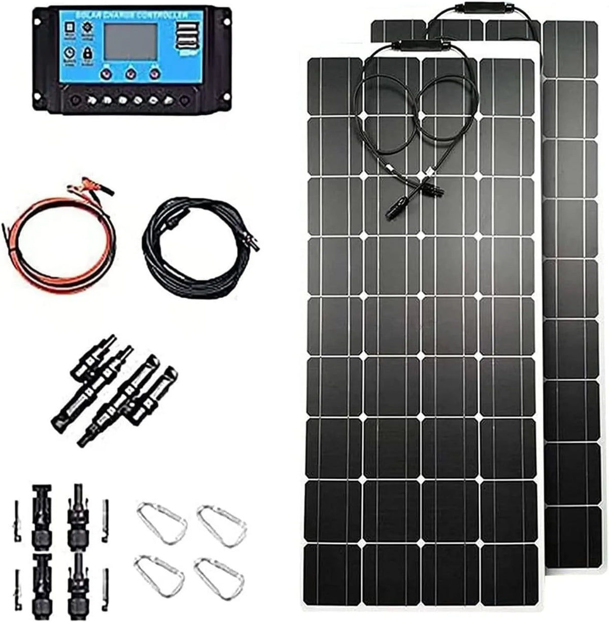 Pannello solare e modulo fotovoltaico, monocristallino, 40A, per campeggio e camper
