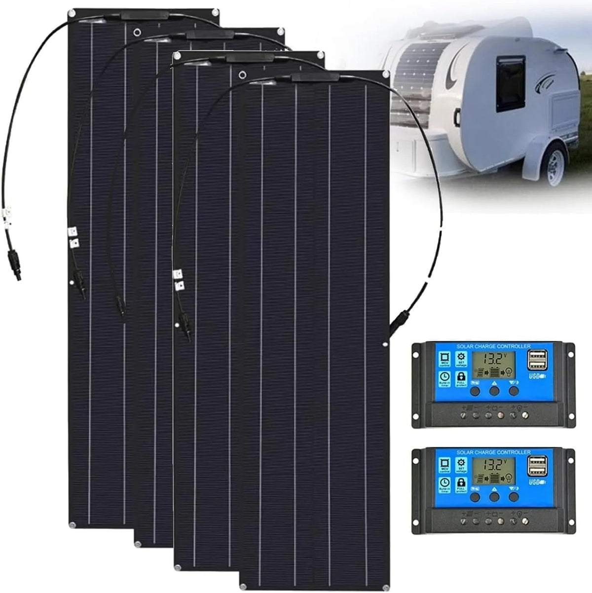 Pannello solare e modulo fotovoltaico, 200W, monocristallino, 400W, 800W, 40A, per irrigazione del giardino
