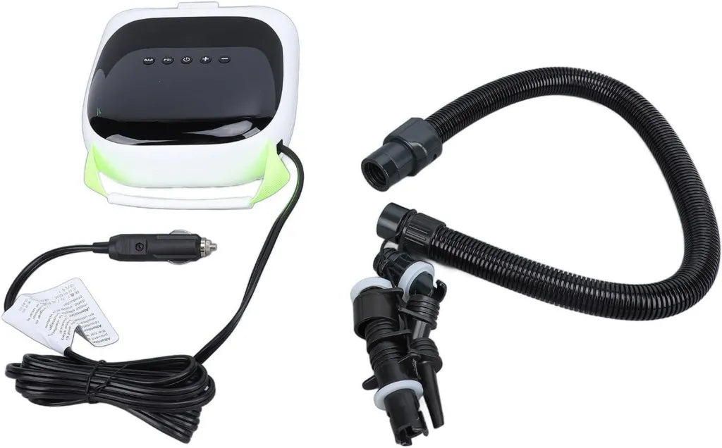 Pompa elettrica portatile ad alta velocità con spegnimento automatico e 6 ugelli per gonfiabili, kayak e tende