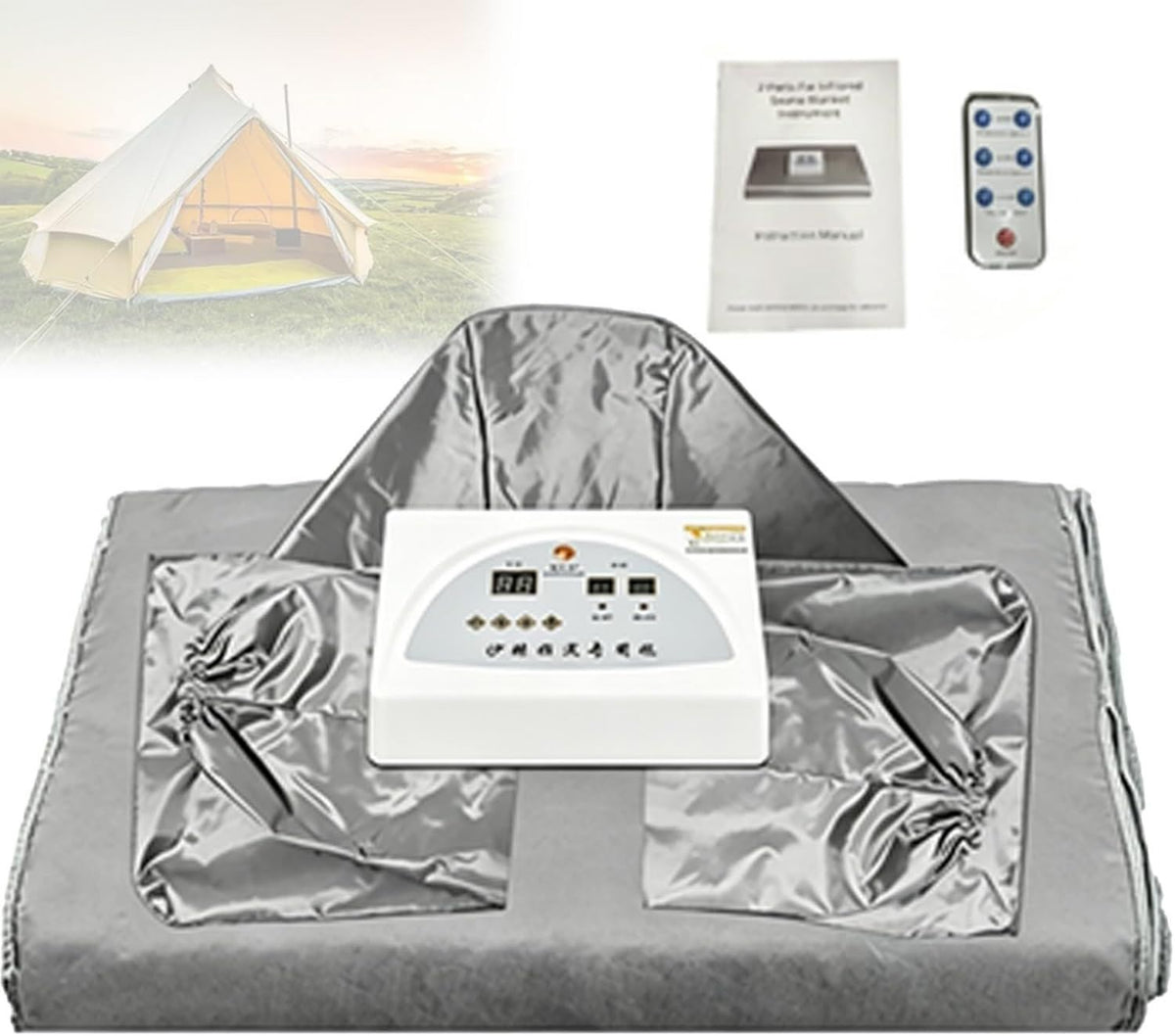 Coperta sauna a infrarossi - allenamento total body, pieghevole, design portatile