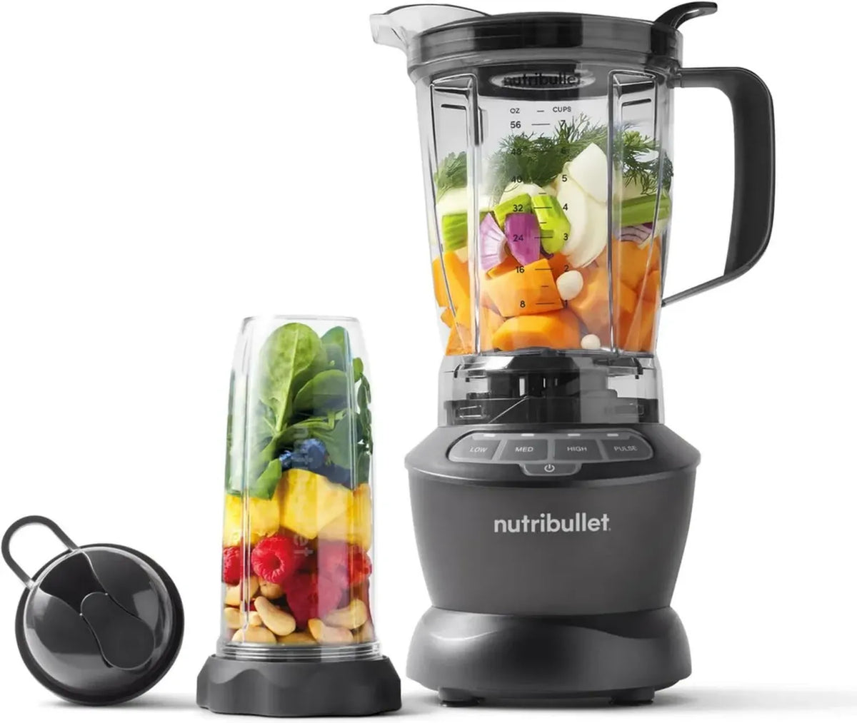 Frullatore Professionale nutribullet Combo, 3 Bicchieri Senza BPA, Potenza 1200W, Capacità 1,8L