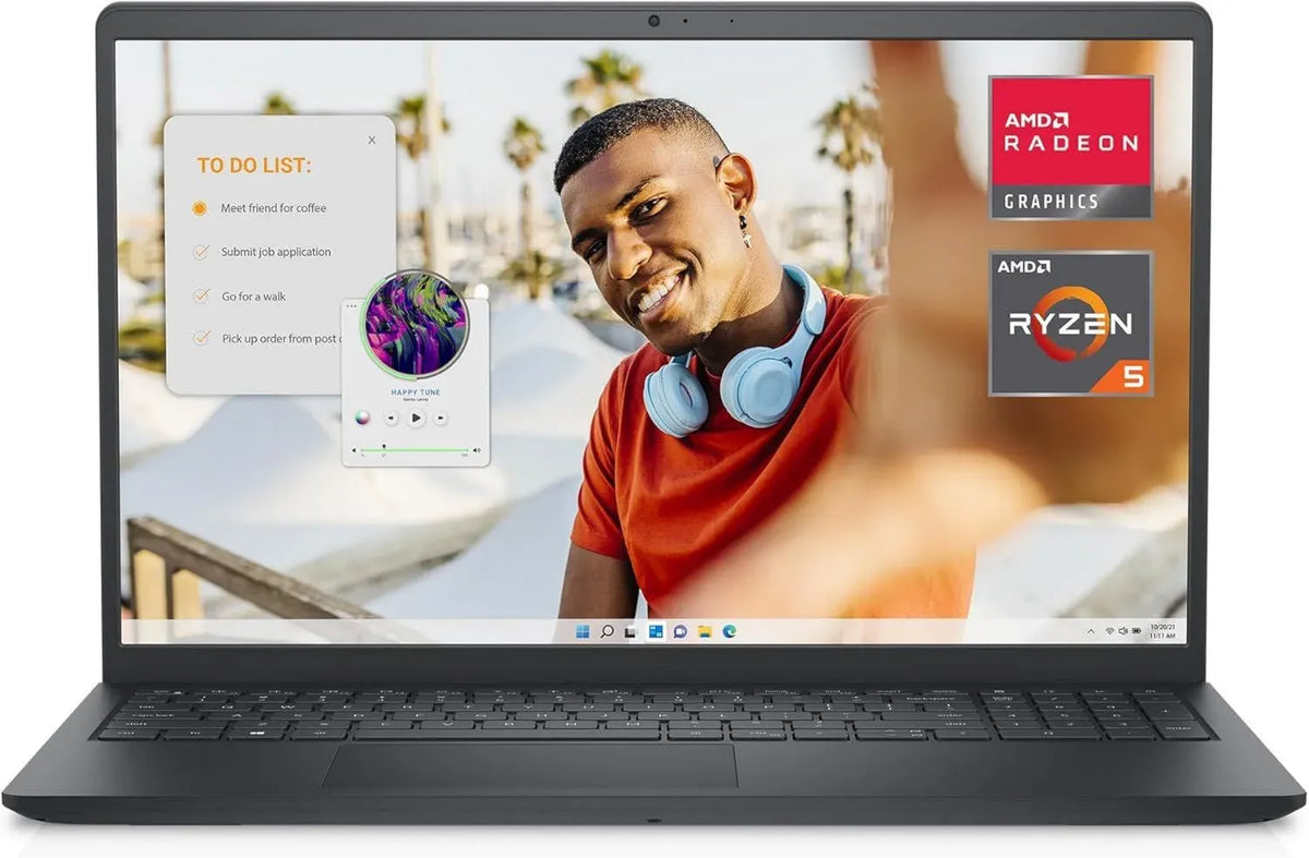 Notebook Dell Inspiron 15 3535 15,6'' FHD con Ryzen 5, 8GB RAM, 512GB SSD, Windows 11, Tastiera Italiana, Nero