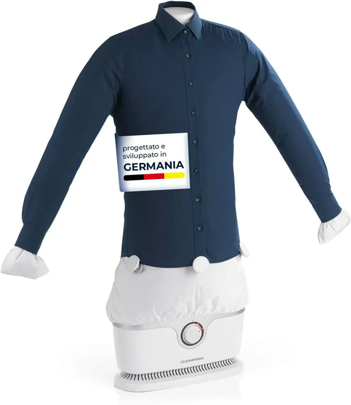 Stiratrice Automatica CLEANmaxx per Camicie PRO | Rimpiazza Ferro, Asse e Vaporizzatore | Ideale per Camicie e Bluse