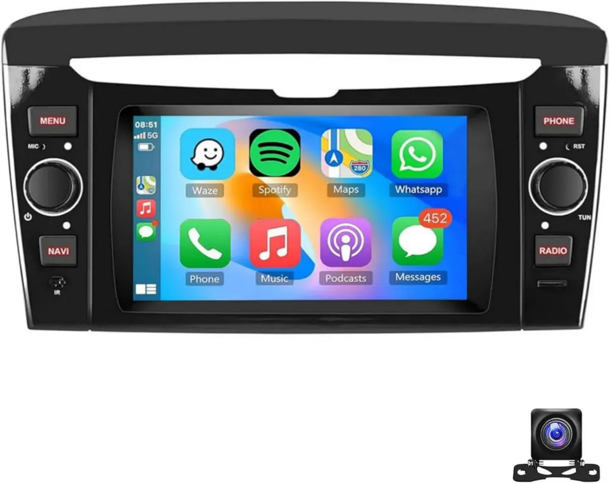 Sistema Multimediale 7'' per Lancia Ypsilon 2012-2020 con Carplay, Android Auto e Navigazione GPS