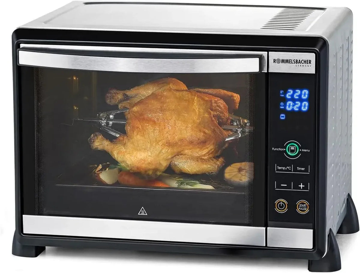 Forno Elettronico 30L con Grill in Acciaio Inossidabile, Rommelsbacher BGE 1580