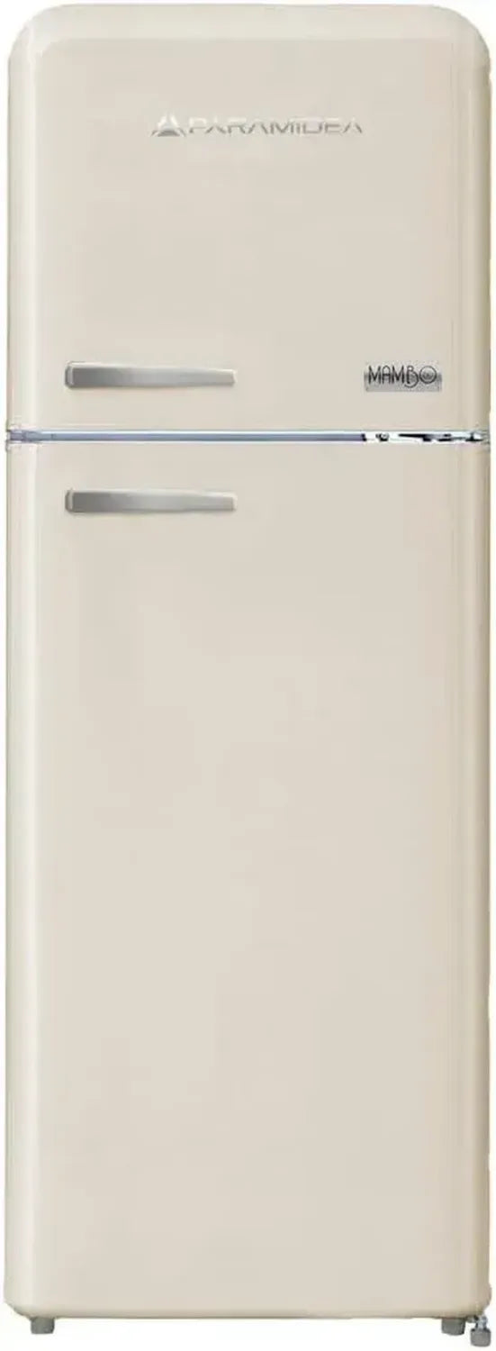 Frigorifero Retrò Crema a Doppia Porta con Ventilazione 240L
