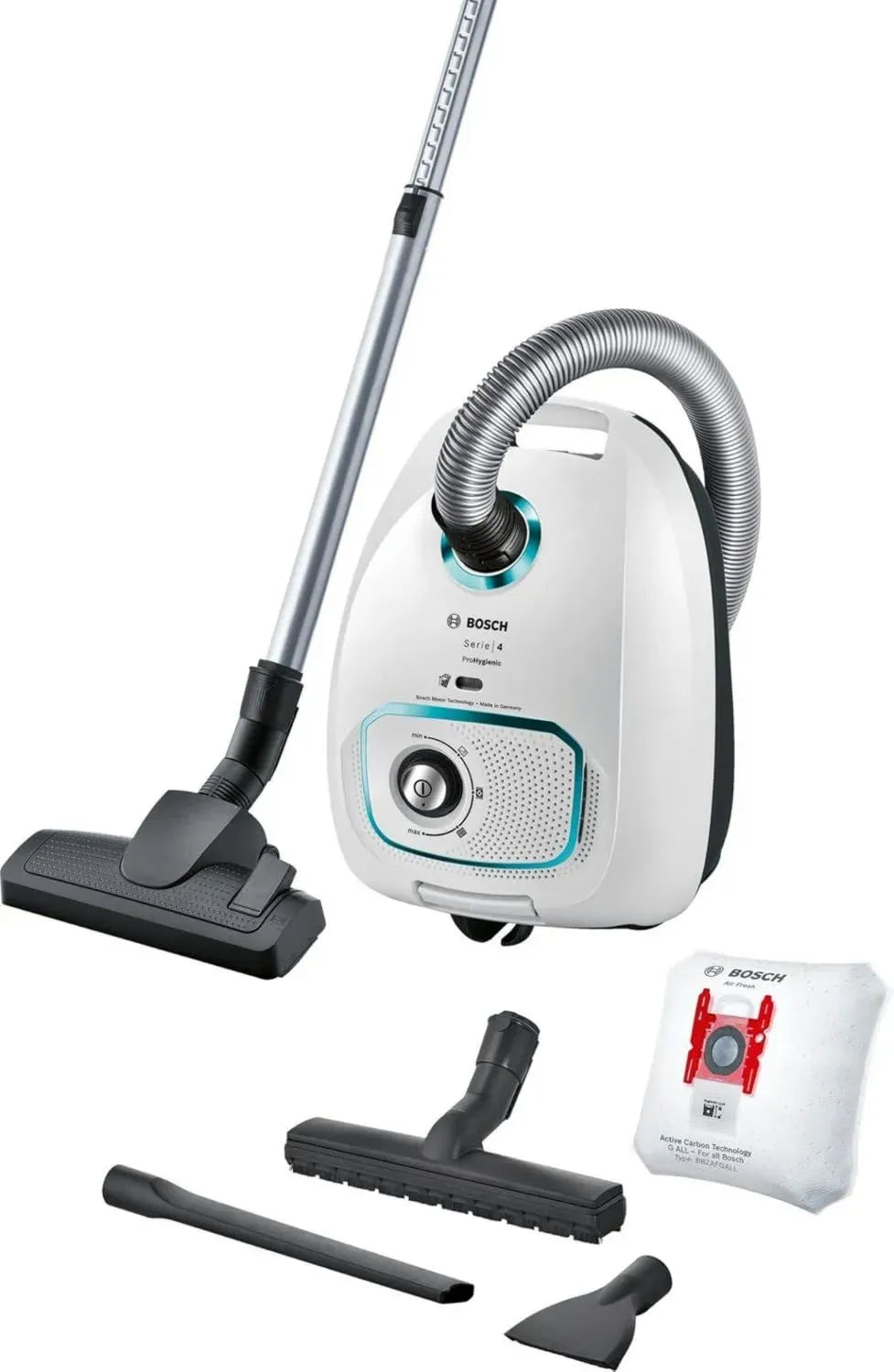 Aspirapolvere Bosch Serie 4 ProHygienic con Sacco e Filtro UltraAllergy