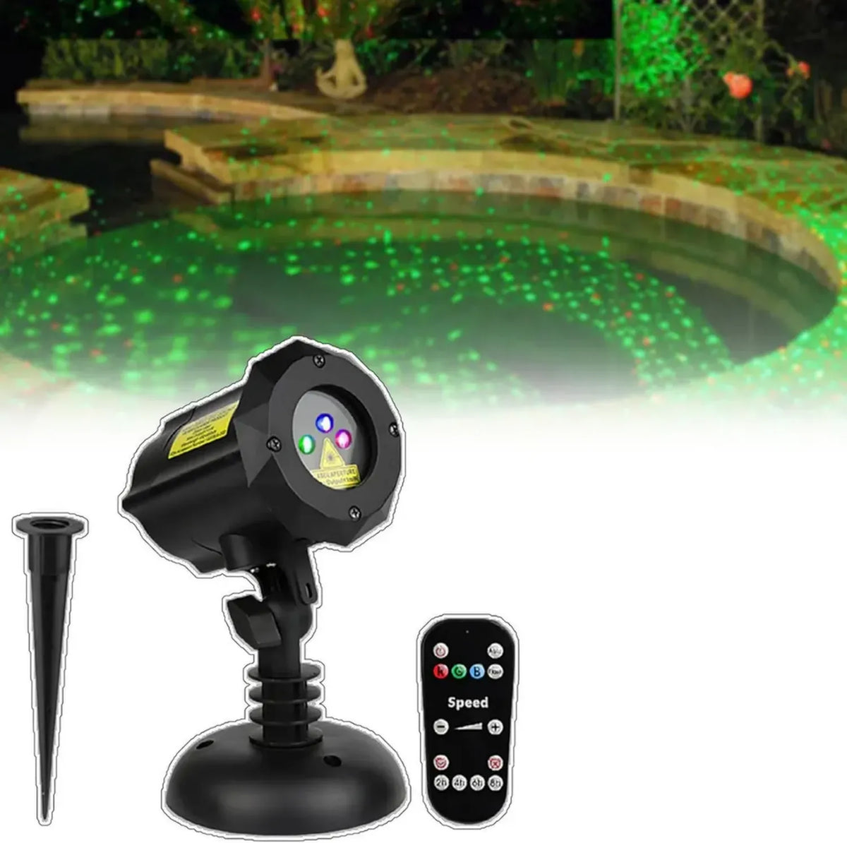 Proiettore Laser Natalizio Impermeabile per Giardino