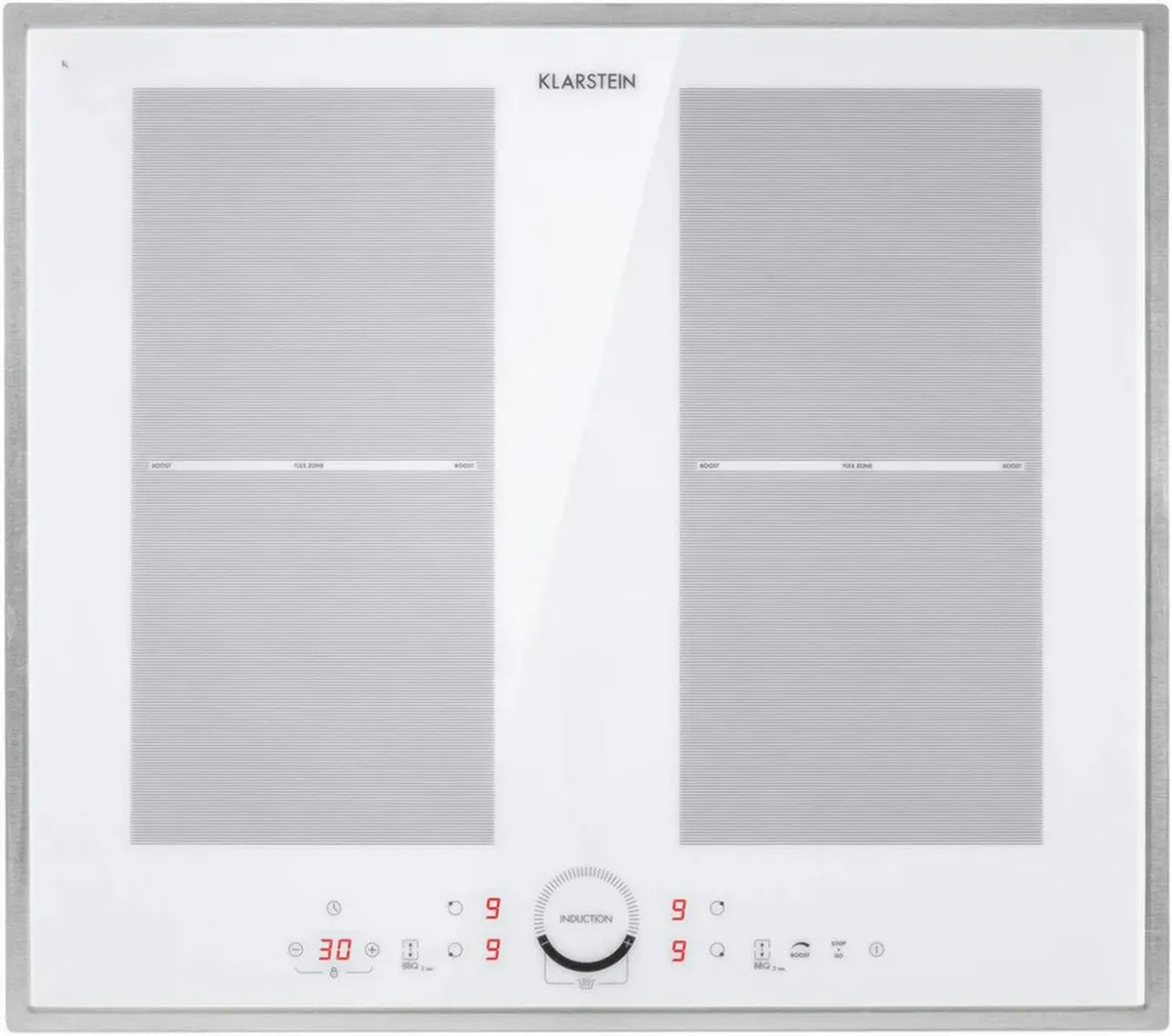 Klarstein Piano Cottura Induzione 4 Zone 7000W con Touch Control
