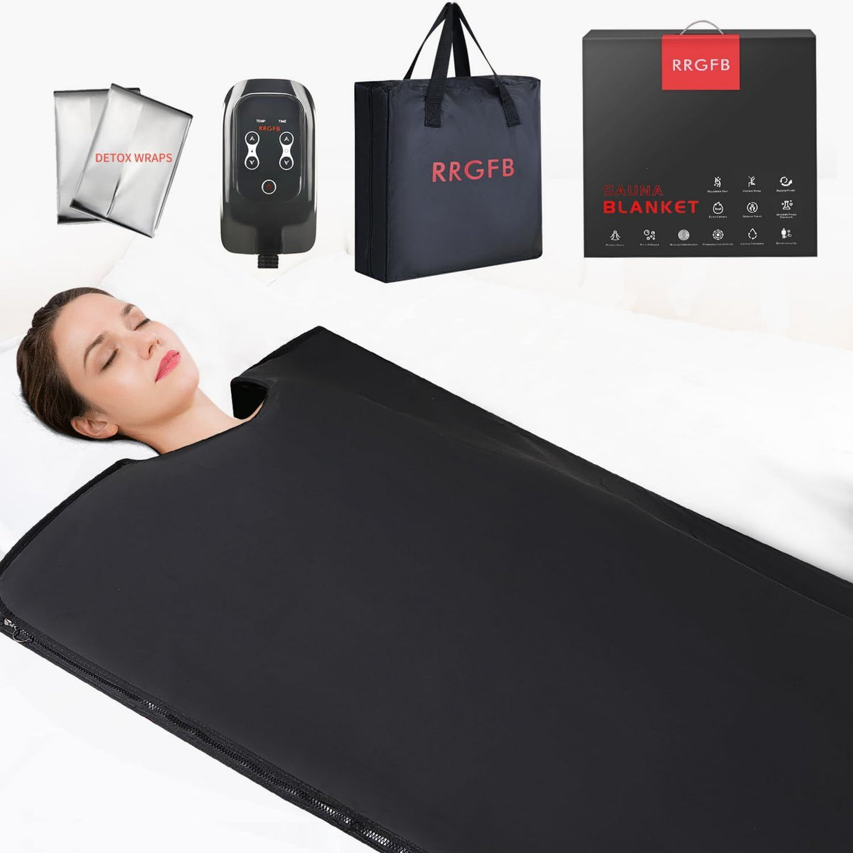 Coperta sauna a infrarossi – regolabile, con timer, 8 m, 9 m, 75 °C