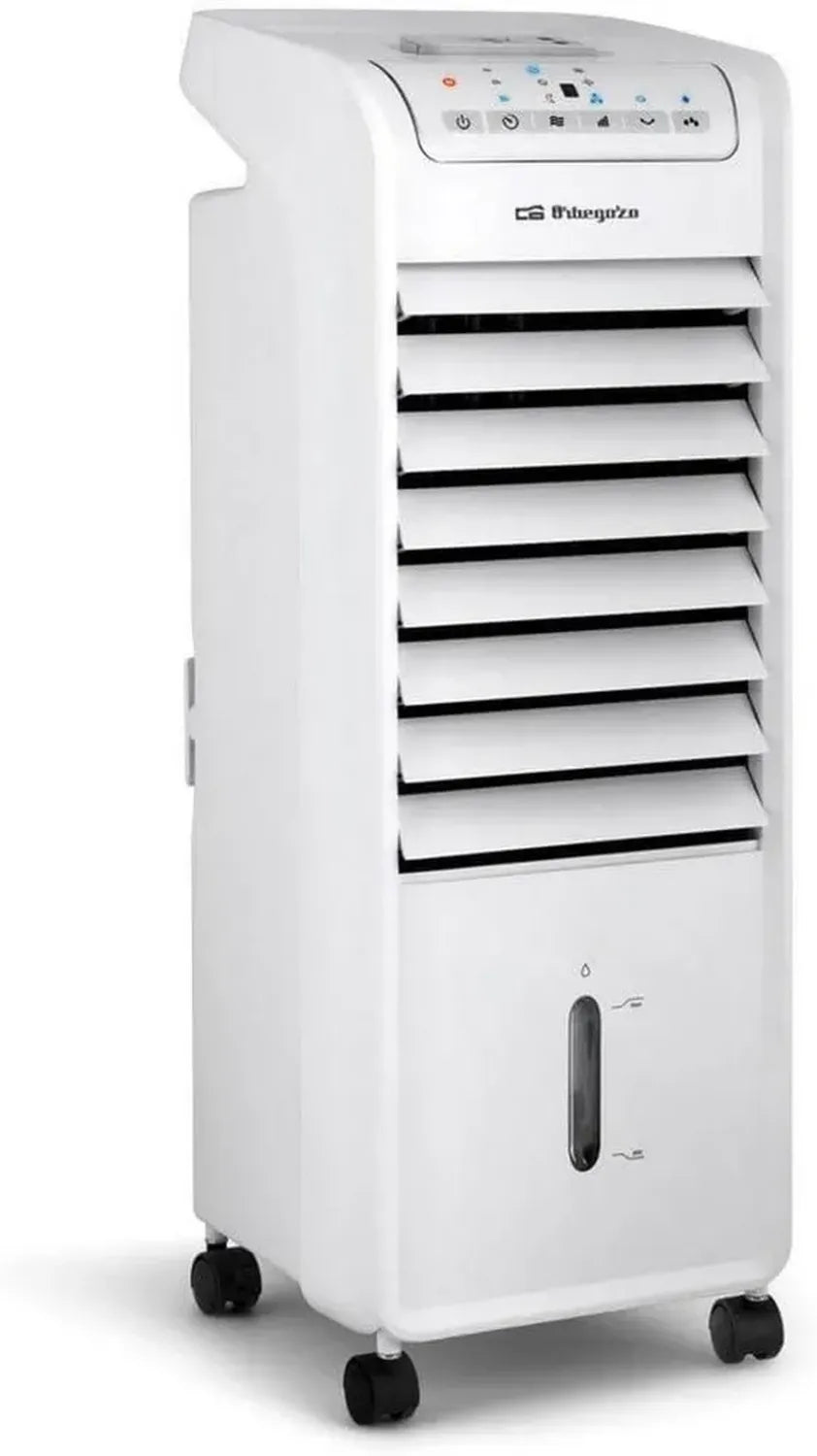 Orbegozo Raffrescatore Evaporativo 3 in 1 con Telecomando, 6L e Timer, Silenzioso e Potente