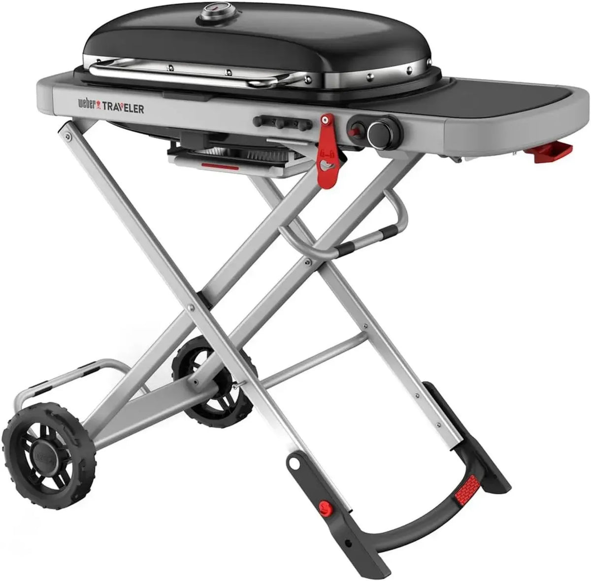 Weber Griglia Portatile a Gas Traveler, Colore Nero