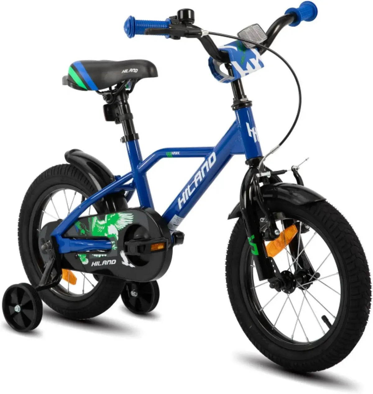 HILAND Hawk Bicicletta per Bambini con Freni Sicuri, Taglie da 12 a 20 Pollici, Età 2-10 Anni, Vari Colori