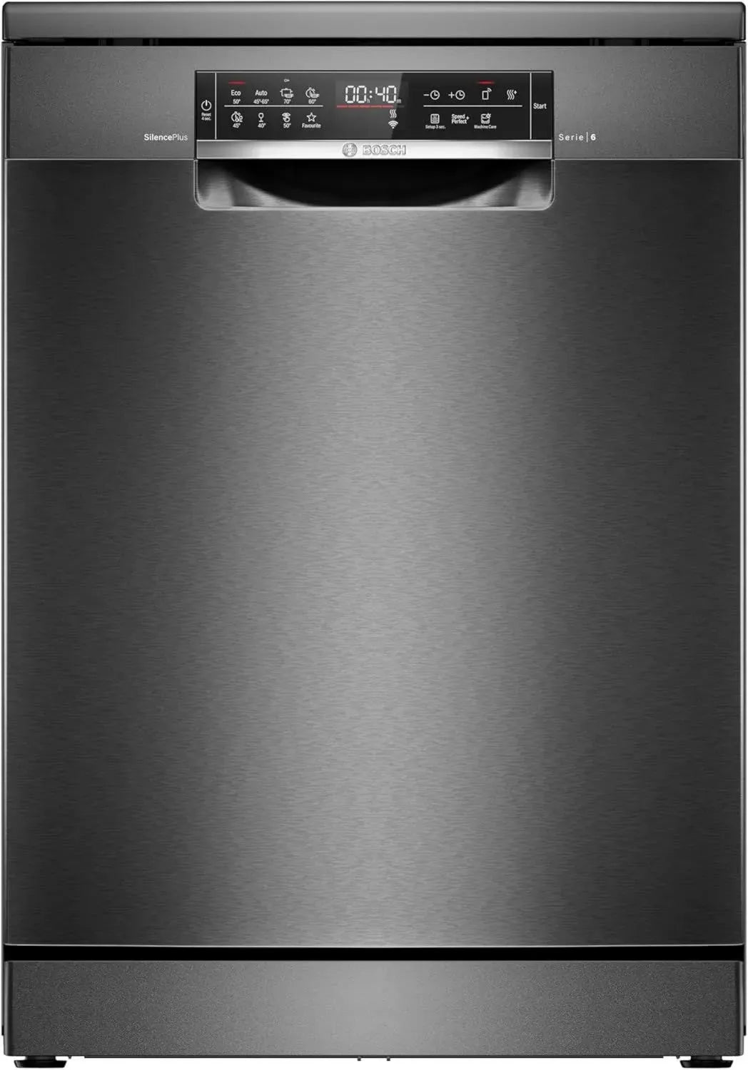 Lavastoviglie Bosch Serie 6, 60 cm, Home Connect, Nero, Pulizia Extra