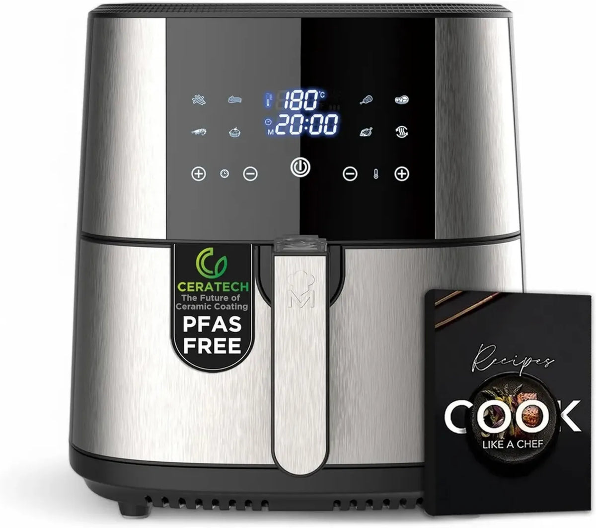 Friggitrice ad Aria MasterPRO Rocket 600 - 6L, 1800W, Rivestimento Ceramico