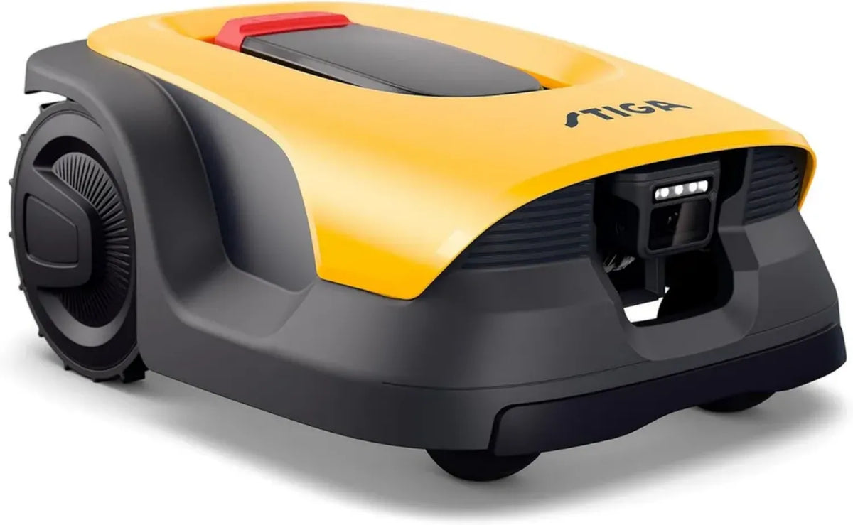 STIGA Robot Tagliaerba 8V con AI e Telecamera Integrata, Controllo App, Mulching Intelligente
