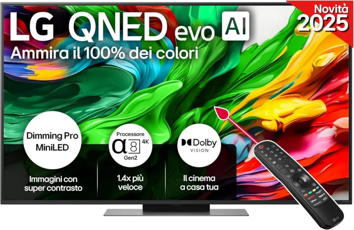 Smart TV LG QNED86 55'' 4K MiniLED, AI Gen2, Dolby Vision, Gaming Avanzato