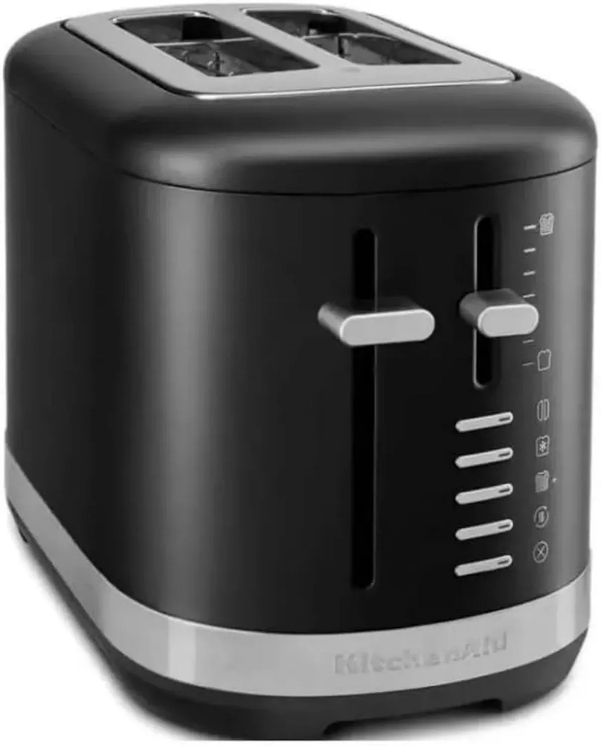 Tostapane Kitchenaid Nero 980W con 2 Fette e 7 Impostazioni