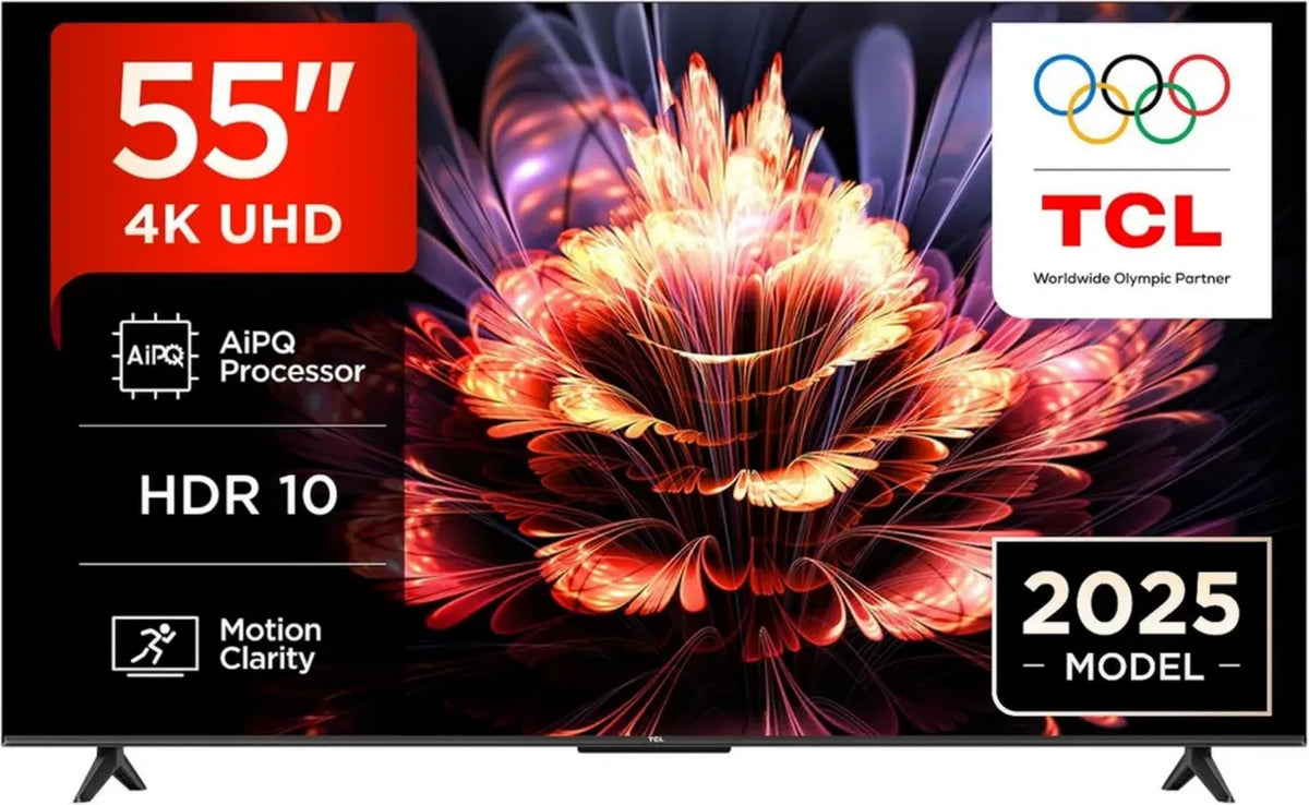 Smart TV TCL 55'' 4K Ultra HD con Dolby Audio e HDR10+, Google TV